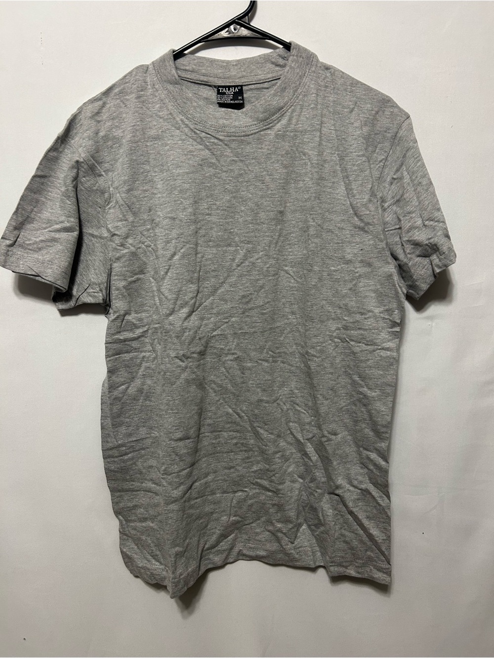 Grey Crewneck Short Sleeve T-Shirt